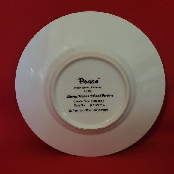 Chokin The Hamilton Collection Eternal Wishes of Good Fortune Peace Decorative P - Picture 7 of 11